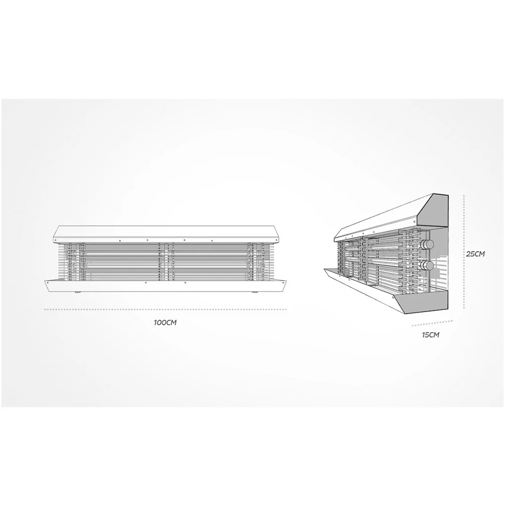 Armadilha Luminosa de Eletrocussão 120 m² - Mata Mosca e Mosquito - SGS-01 - Imagem 3